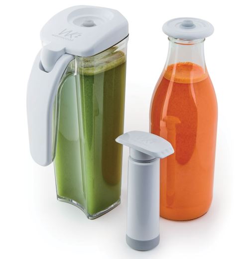 Warmcook Kit de conservation sous vide pour jus, système de mise sous vide manuel pour préserver la fraîcheur et les saveurs des boissons - Image 3
