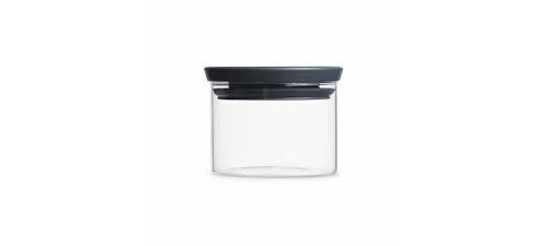 BRABANTIA Bocal en verre empilable 298301 0,3L gris foncé