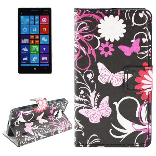 Nokia Lumia 930 Housse Etui Cuir PU papillon ALS54785