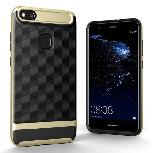 Huawei P10 Lite Coque Protection TPU Combinaison Effet Diamant Doré ALS53795