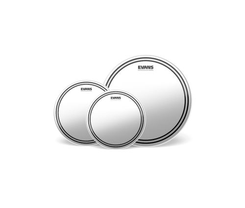 Evans EPP-EC2SHDD-R - Packs de peaux de toms EC2 Peau, Rock (10, 12 et 16)