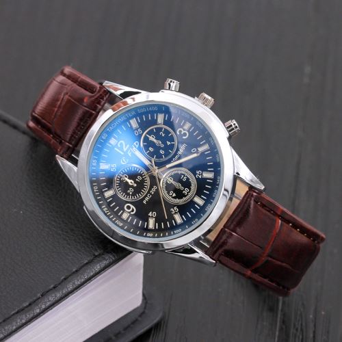 Montre Homme Quartz Brun+Noir