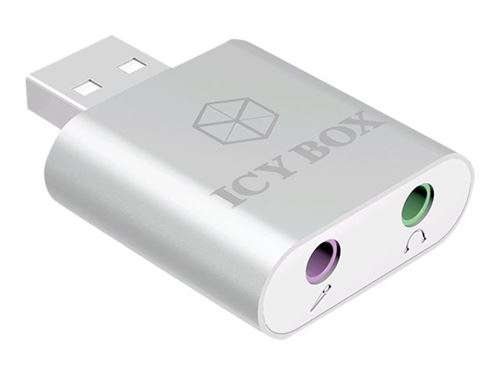 ICY BOX IB-AC527 - Geluidskaart - 16-bits - 48 kHz - stereo - USB 2.0 - HS-100B