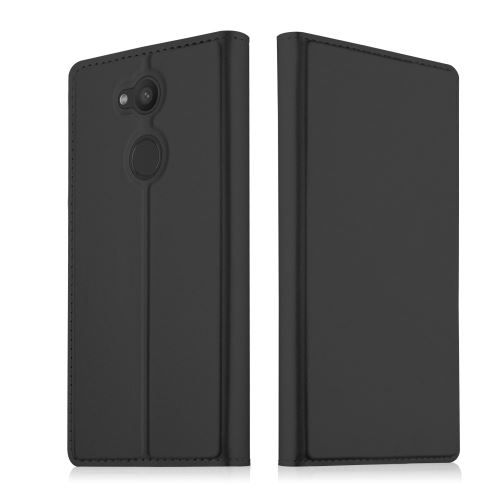 Etui en PU support magnétique avec noir emplacement pour carte pour Sony Xperia L2