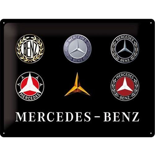 Plaque décorative en métal Mercedes