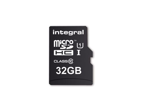 Integral UltimaPro - Carte mémoire flash (adaptateur microSDHC - SD inclus(e)) - 32 Go - UHS Class 1 / Class10 - microSDHC UHS-I