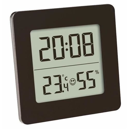 Tfa Thermomètre Et Hygromètre Digital Avec Horloge Et Alarme 30.5038.01