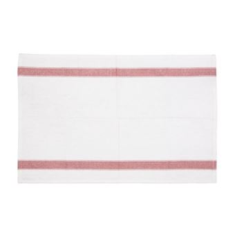 Torchon 100% coton pour usage intensif blanc et rouge Vogue - 76 x 51 cm -  Gant de cuisson - Achat & prix
