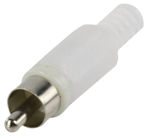 Valueline CC-006W Rca Plug avec Knikbescherming White