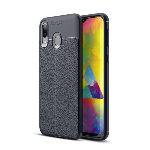 Coque en TPU moelleux bleu foncé pour votre Samsung Galaxy M20