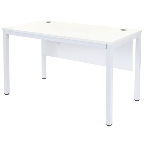 Bureau MENDLER HWC-E94, table d'ordinateur, blanc 76x120x60cm