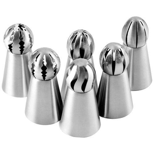 Douilles russes x6 inox 3x6.2cm lacor 68893