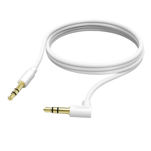 Câble de raccordement hama jack 3,5 mm 2,0 m blanc