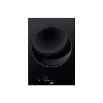 Table:Induction - Largeur (mm):360 - Domino - Design Crystal Line - Bandeau de commandes Frontal - Commandes individuelles sensitives avec accès direct - 15 positions de puissance - Bords droits