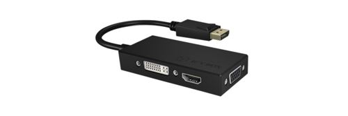 ICY BOX IB-AC1031 Adaptateur 3-en-1 Adaptateur DisplayPort (connecteur)  vers HDMI (Ultra HD)