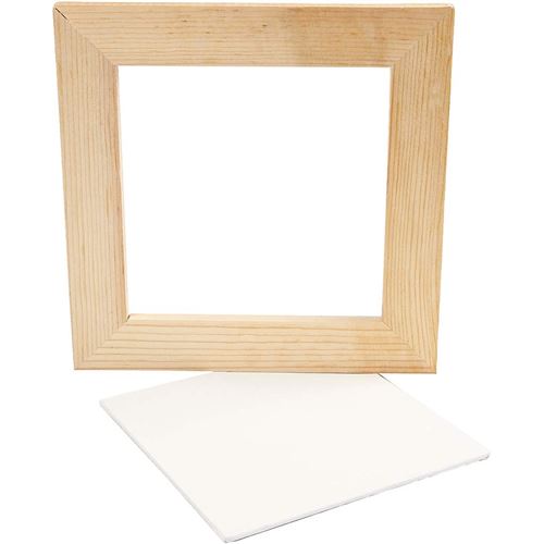 Creotime panneau en toile avec cadre 20,8 x 20,8 x 20,8 x 1,5 cm