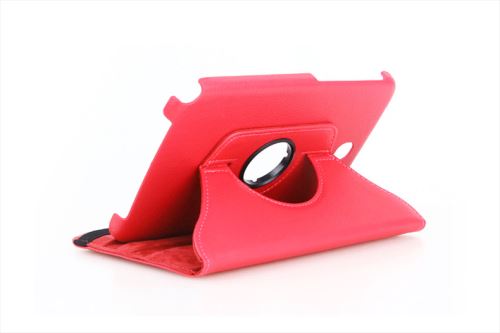 WISETONY® Etui PU cuir Coque Housse rotative 360°pour Samsung Galaxy Note N5100/N5110 8.0 - Rouge