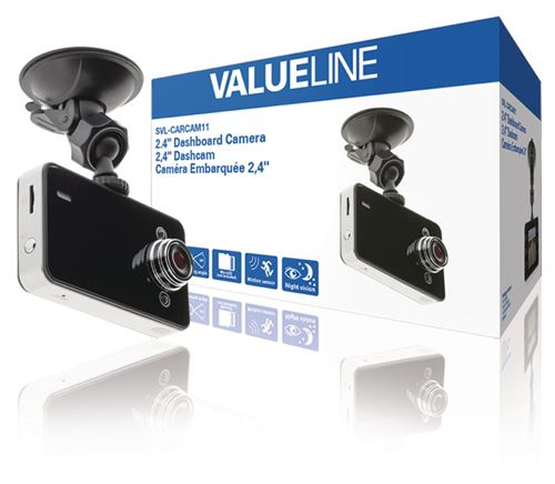 Valueline SVL-CARCAM11 Caméra de tableau de bord 2.4 1280x720
