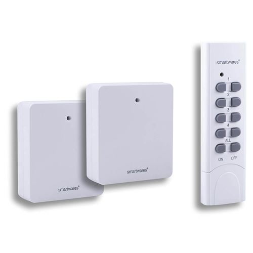 Smartwares - 2 prises fines commandées SH5-SET-FL