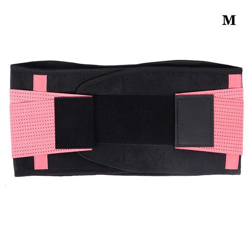 Ceinture De Support De Lombaire Fitness Sport Pour Squat Haltérophilie Barbell Haltère(M Rose)