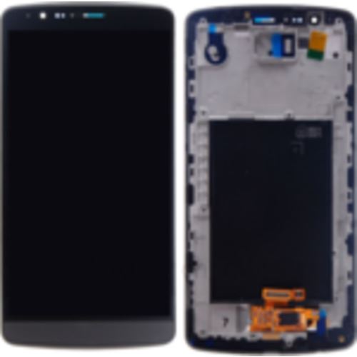 Ecran tactile + LCD gris montés sur châssis métallique de remplacement pour LG G3S Mini (D722 / D724)