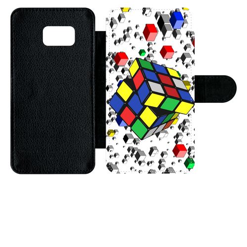 Etui À Rabat Samsung Galaxy S6 Edge Plus Rubik's Cube 3d