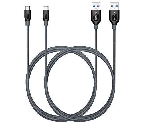 Lot de 2 câbles USB-C vers USB 3.0, Powerline+ . 180 cm