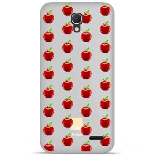 Coque en silicone Orange Roya - Pommes Gris