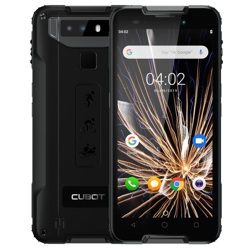 Cubot Quest ultra mince 5.5 ” 4 Go RAM 64 Go ROM 4000mAh Android 9.0 NFC double caméra et SIM 4G Noir EU