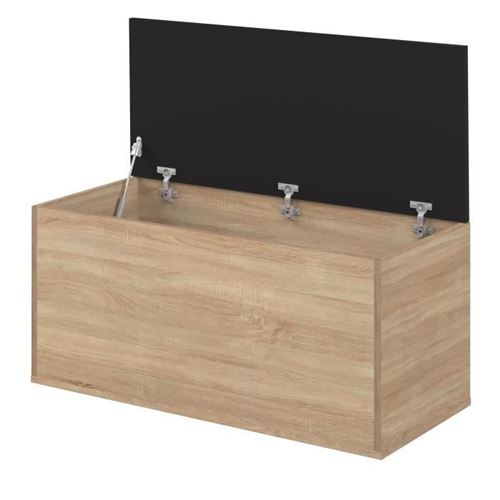 Coffre-banc KNIGHT : Temahome Chêne naturel et noir