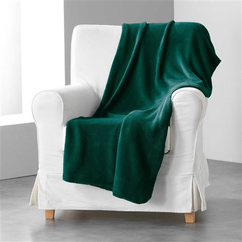 Jete de fauteuil 125 x 150 cm coral uni louna Vert