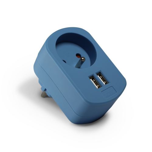 Chargeur portable Metronic Chargeur 2 usb bleu