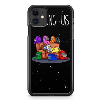 Coque Fifrelin Noire Rigide pour iPhone 11 Among Us - Coque et étui ...
