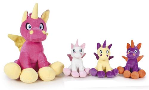 Licorne Peluche 4 couleurs 20 cm