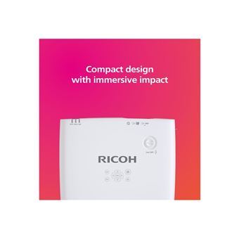 Ricoh PJ WUL5A50 - Projecteur 3LCD - 5200 lumens - WUXGA (1920 x 1200) - 16:10 - objectif zoom à courte focale - LAN - 1