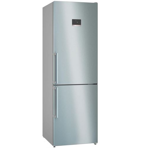 Série 4 Réfrigérateur Combiné Pose-Libre 186 X 60 Cm Inox Anti Trace De Doigts Kgn367Ict