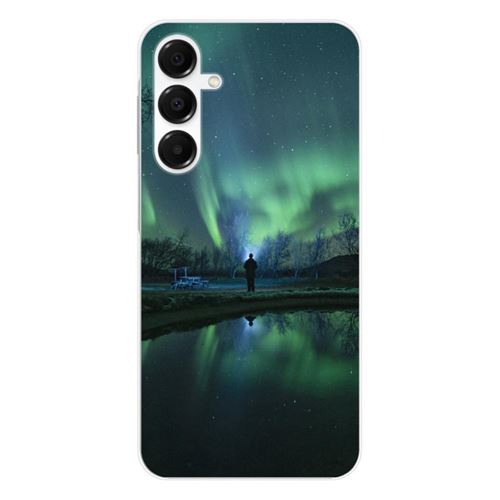 Coque en silicone imprimée compatible Samsung Galaxy A36 5G Aurores Boréales