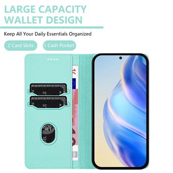 Coque pour Doogee Blade 10 Power 6.56", Housse en Cuir PU Pochette de