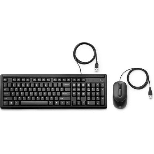 HP 160 - Toetsenbord en muis set - USB - Frans - zwart - voor OMEN by HP Laptop 16; Victus 15L by HP; Victus by HP Laptop 16; Pavilion 27, TP01