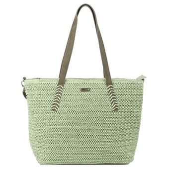 Les Tropeziennes par M.Belarbi - Sac shopping "Enoha" - vert - 43 x 28 x 12 cm - Vert - 1