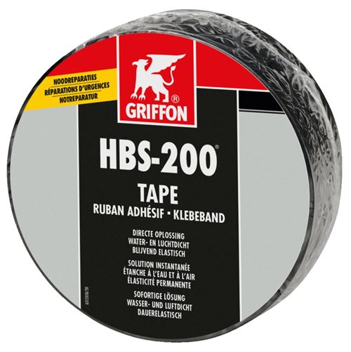 HBS-200 TAPE Rouleau adhesif d'etancheite immediate 5m x 7,5cm, GRIFFON, Ref. 6312056