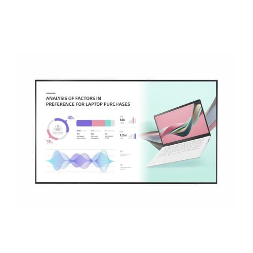 TV LG Dis Public 86UH5J-H 86 4K UHD 120Hz HDMI DisplayPort Noir