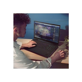 OMEN by HP Laptop 17-ck1092nf - Intel Core i7 - 12700H / jusqu'à 4.7 GHz - Win 11 Home - GF RTX 3060  - 16 Go RAM - 1 To SSD NVMe, TLC - 17.3" IPS 2560 x 1440 (QHD) @ 165 Hz - Gigabit Ethernet - Wi-Fi 6 - ombre noire (couvercle et base), aluminium noir o - 1