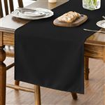 Chemin de Table Polyester Noir 40×140 cm