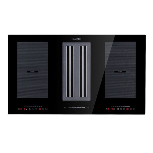 Plaques De Cuisson Induction - Klarstein Full House 2.0 - 7000W - Hotte Aspirante - 90 Cm - 271 M³/H