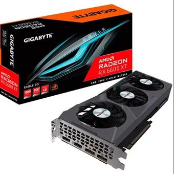 Gigabyte Radeon RX 6600 XT EAGLE 8G - Carte graphique - Radeon RX 6600 XT - 8 Go GDDR6 - PCIe 4.0 x16 - 2 x HDMI, 2 x DisplayPort - 1