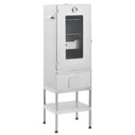 Fumoir Four à BBQ VidaXL Avec Copeaux De Bois 1kg - Gril Extérieur Durable 44,5x29x83 Cm