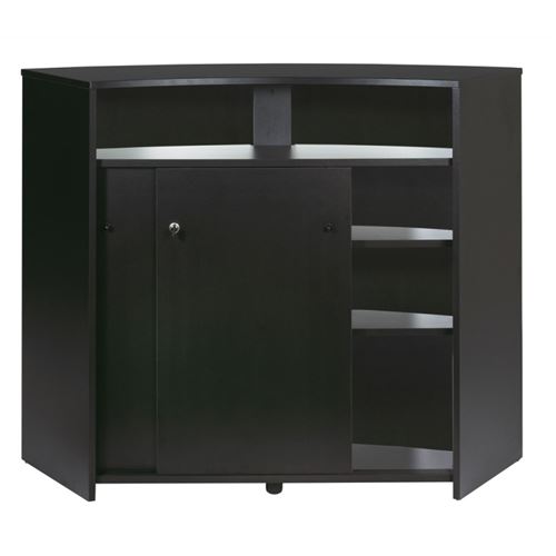Bar 2 portes 134,5x55,3x104,8 cm noir - kapik