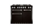 PIANO DE CUISSON Semi Pro MERCURY TAB GAZ 110 CM NOIR BRILLANT INOX POLI