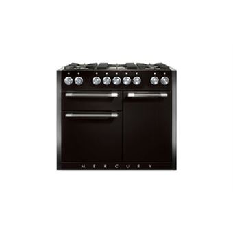 PIANO DE CUISSON Semi Pro MERCURY TAB GAZ 110 CM NOIR BRILLANT INOX POLI